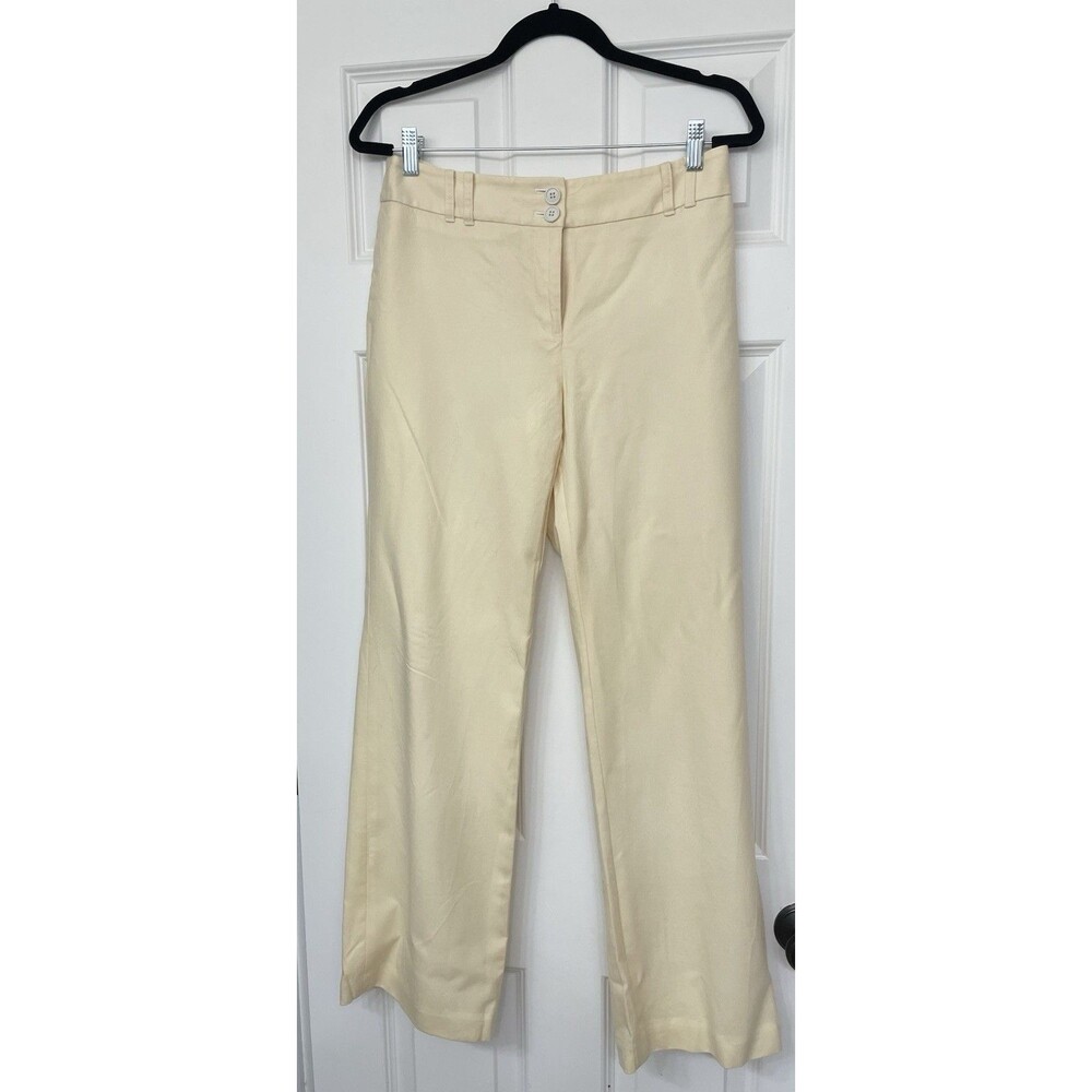 Ann Taylor Loft Lined Wool Yellow Dress Pants Size 6